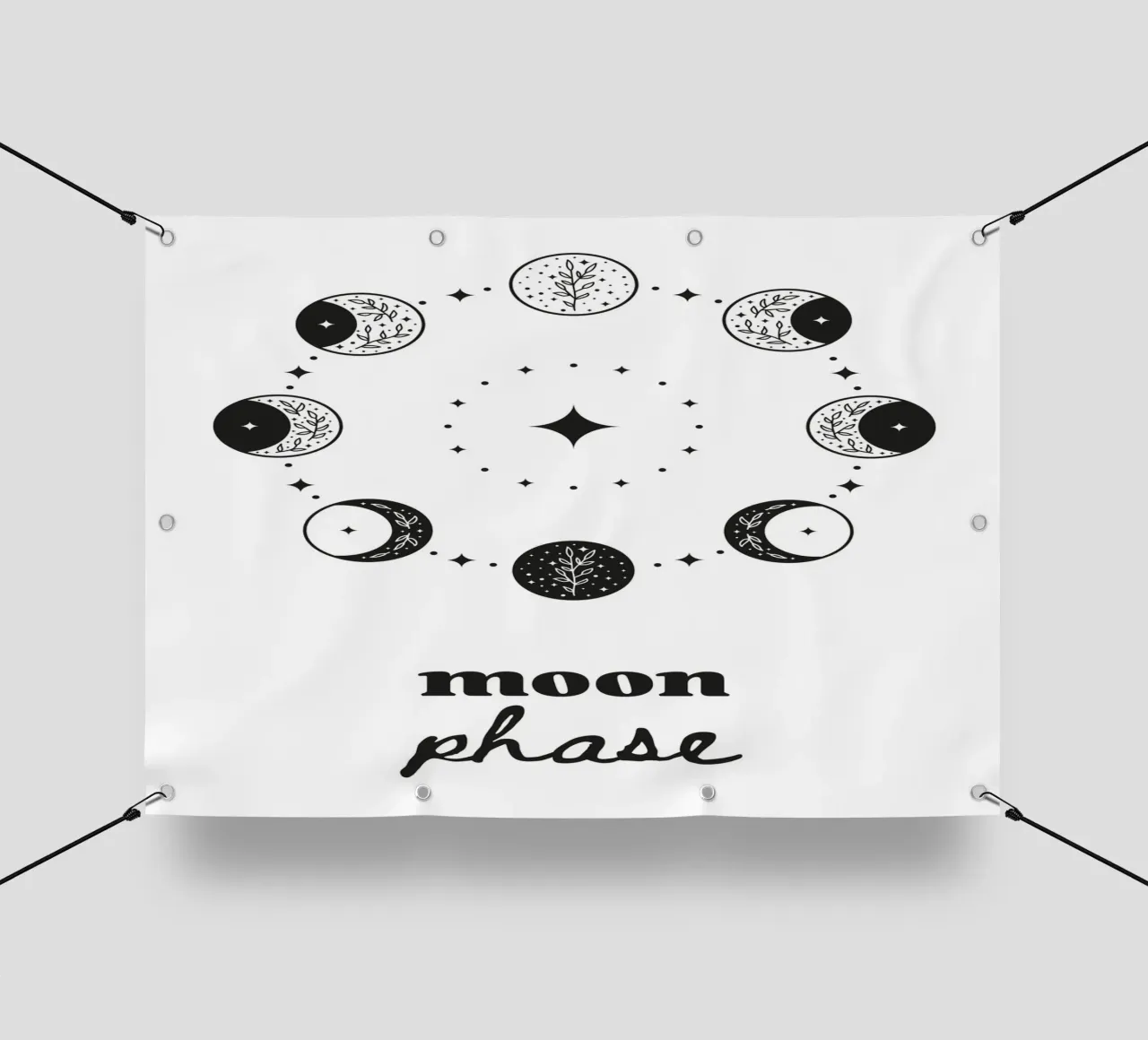 Moon phase telo in pvc da PinkCandyWalls