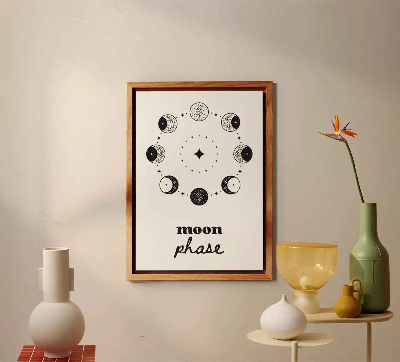 Moon phase alluminio dibond da PinkCandyWalls