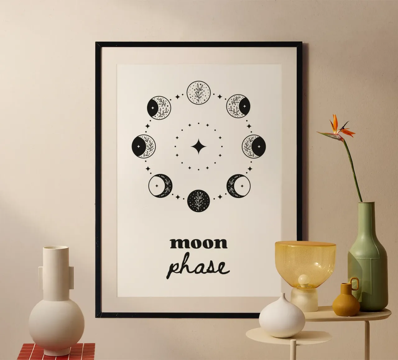 Moon phase carta hahnemühle da PinkCandyWalls