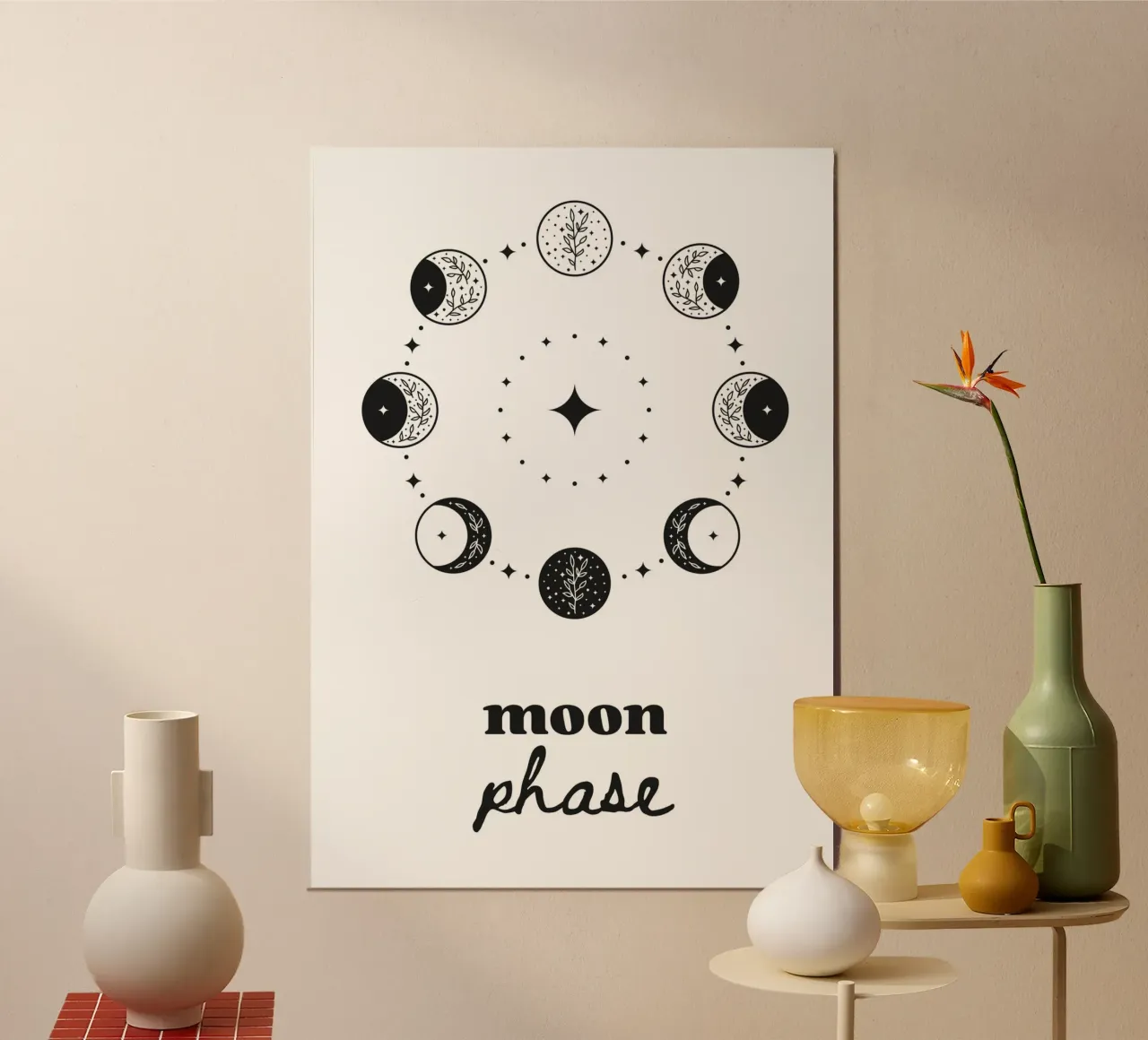 Moon phase poster da PinkCandyWalls
