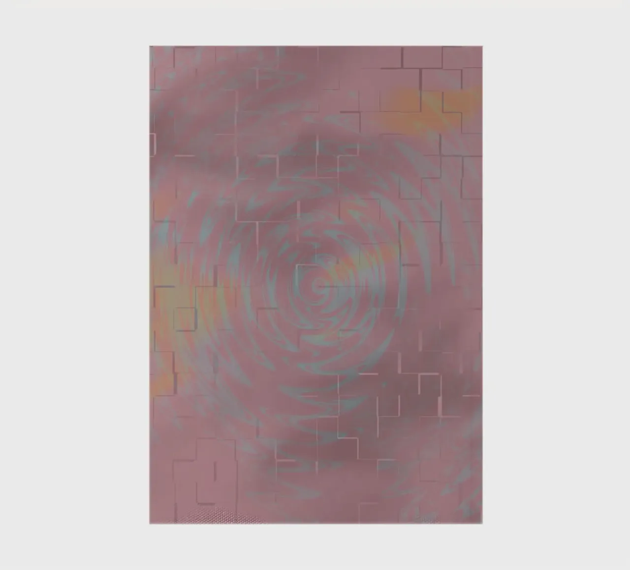 Abstract circular pattern in the colours purple and pink notebook by Something for you