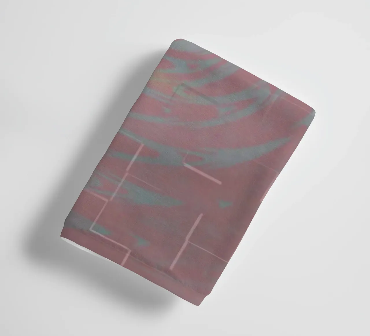 Abstract circular pattern in the colours purple and pink towel by Something for you