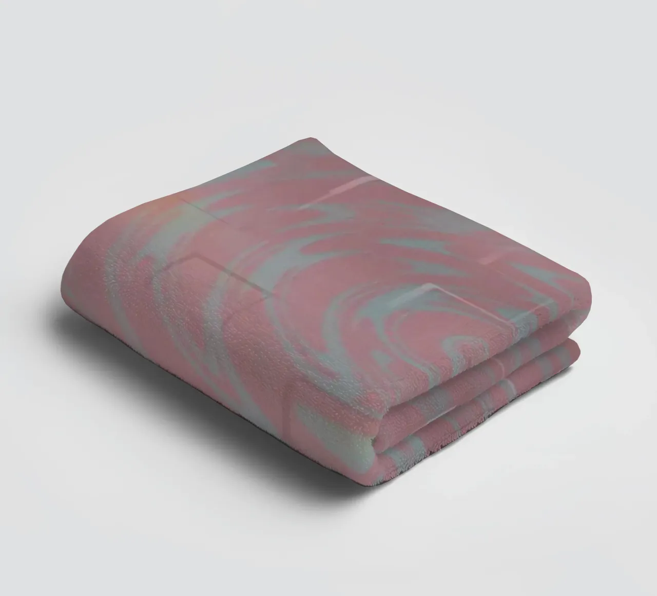 Abstract circular pattern in the colours purple and pink towel by Something for you
