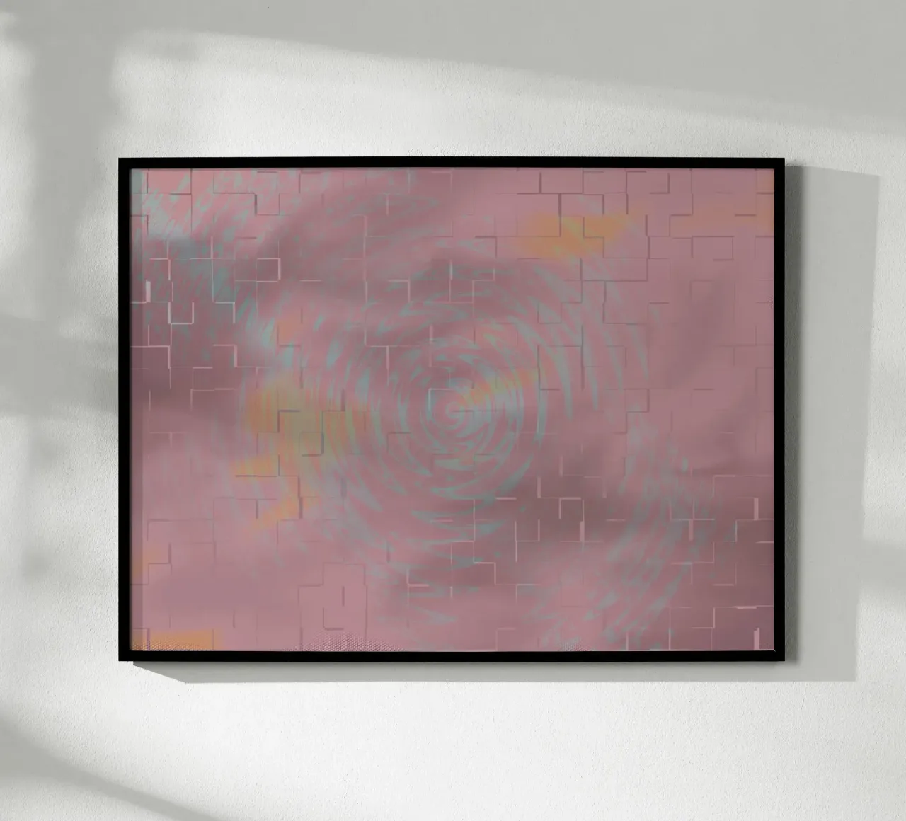Abstract circular pattern in the colours purple and pink hahnemühle by Something for you