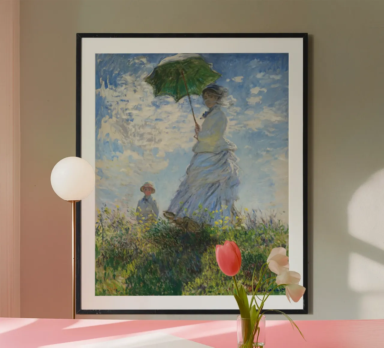Madame Monet e suo figlio, di Claude Monet (1875). carta hahnemühle da Venus Art