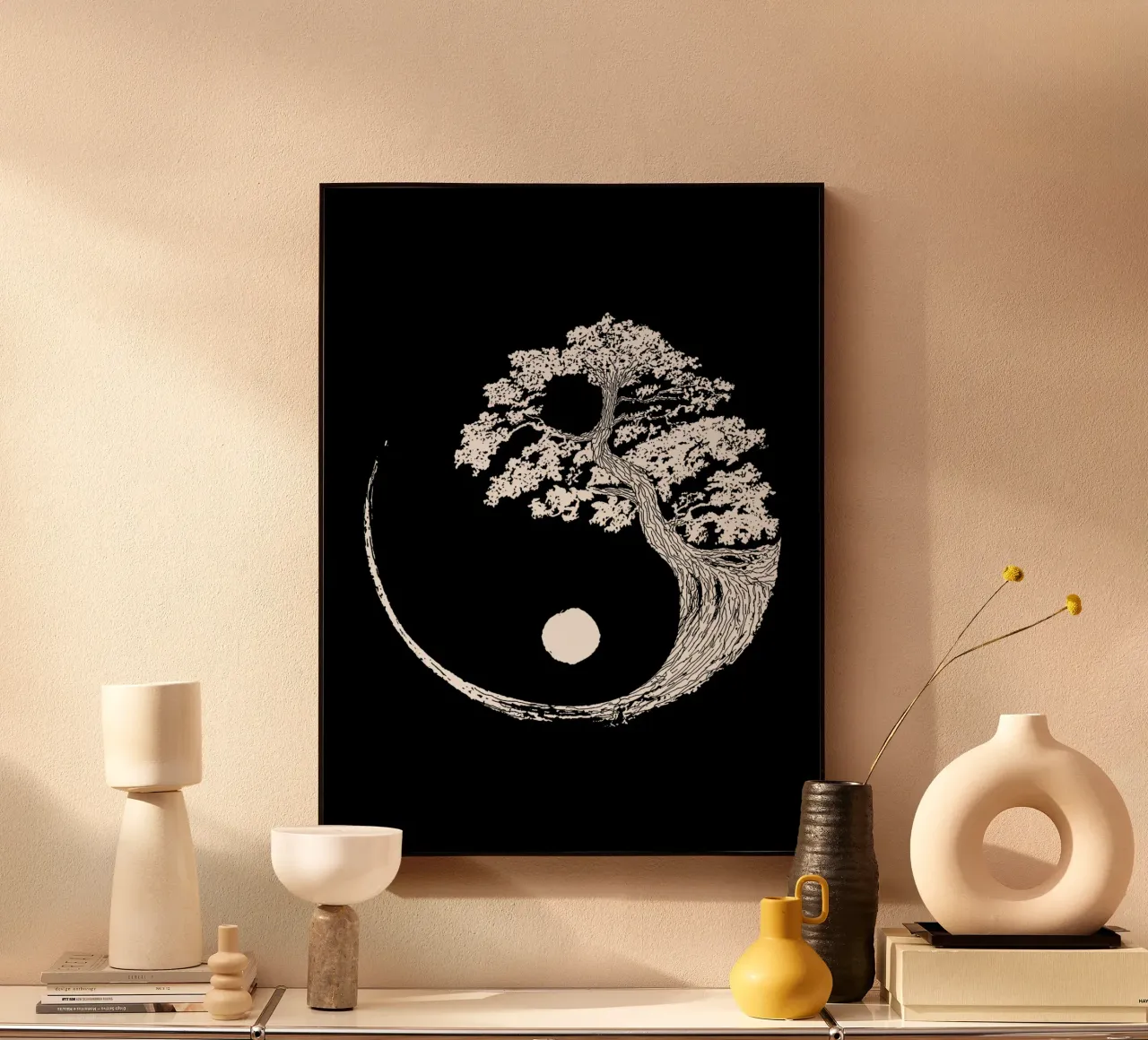 Bonsai Yin Yang Giappone plexiglass da Melissa Anderson
