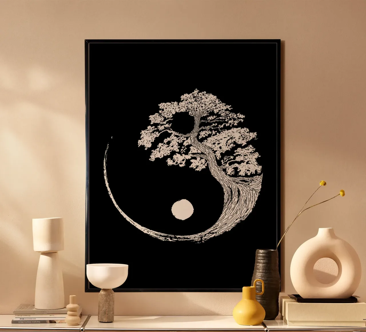 Bonsai Yin Yang Giappone carta hahnemühle da Melissa Anderson