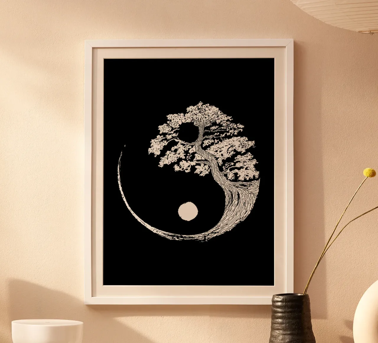 Bonsai Yin Yang Giappone carta hahnemühle da Melissa Anderson