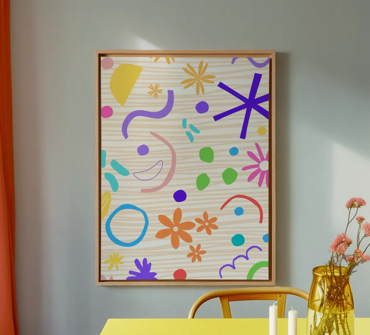 Spruzzi di colore tela da Little Dean