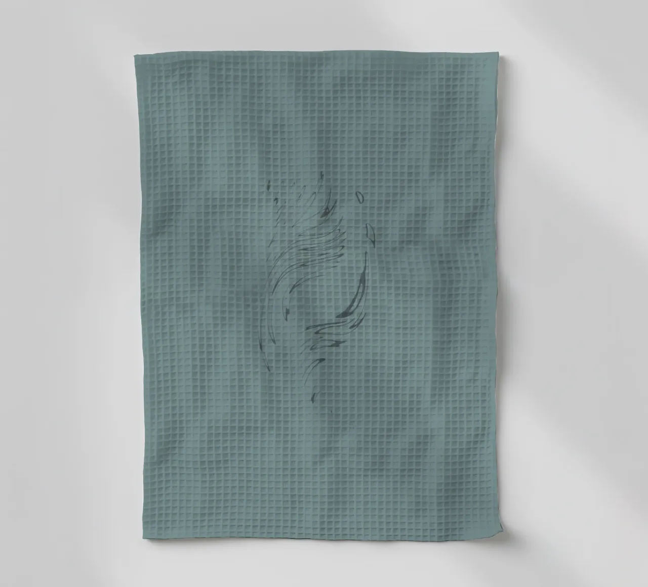 Motif dynamique abstrait en bleu torchon de Something for you