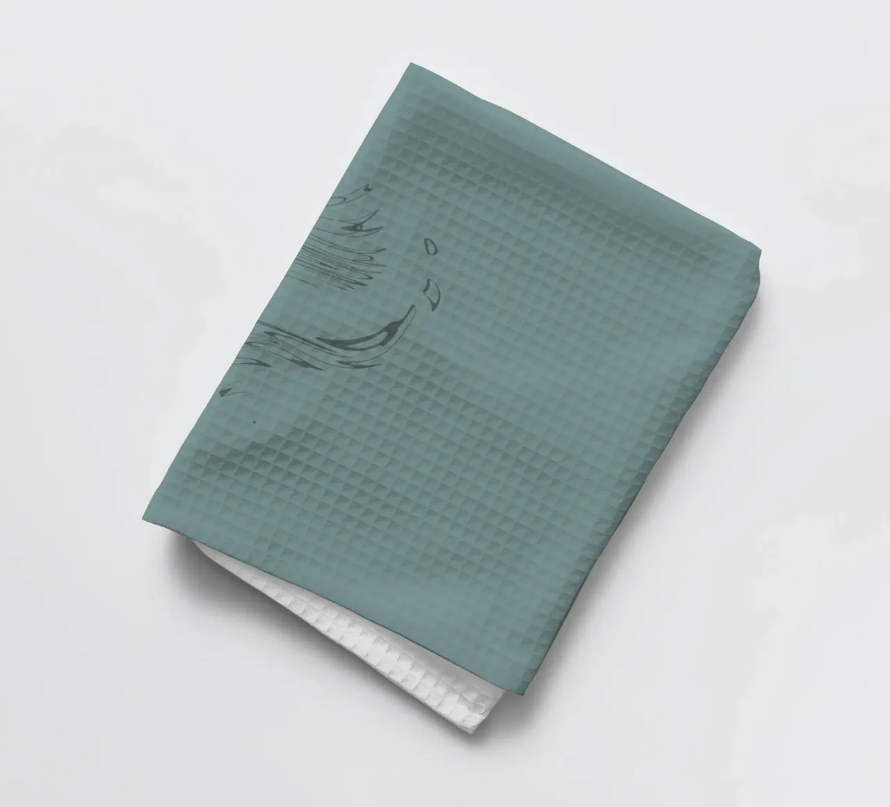 Motif dynamique abstrait en bleu torchon de Something for you