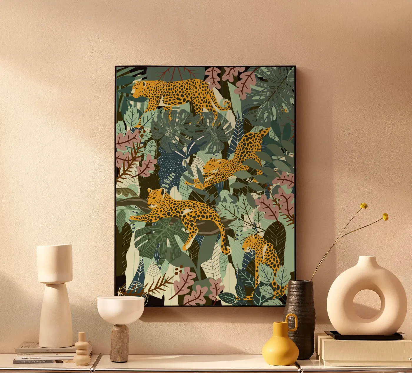 Leopard Acryl-Glas von Little Dean