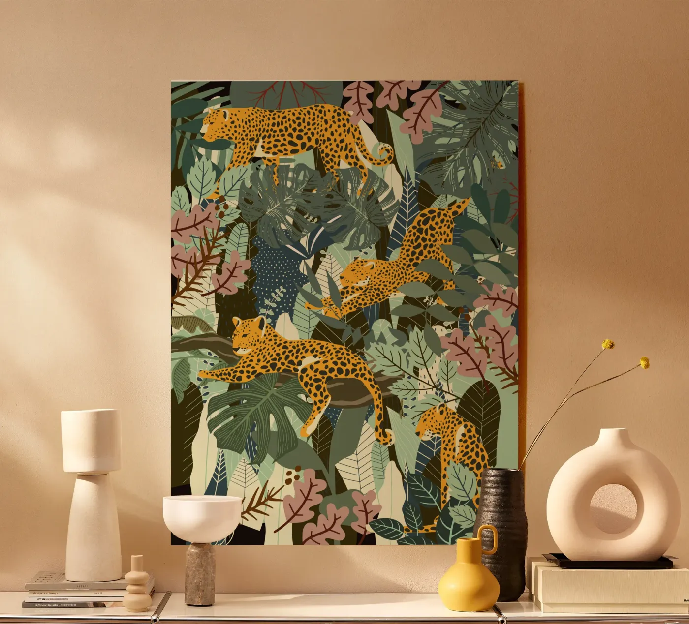 Leopard Acryl-Glas von Little Dean