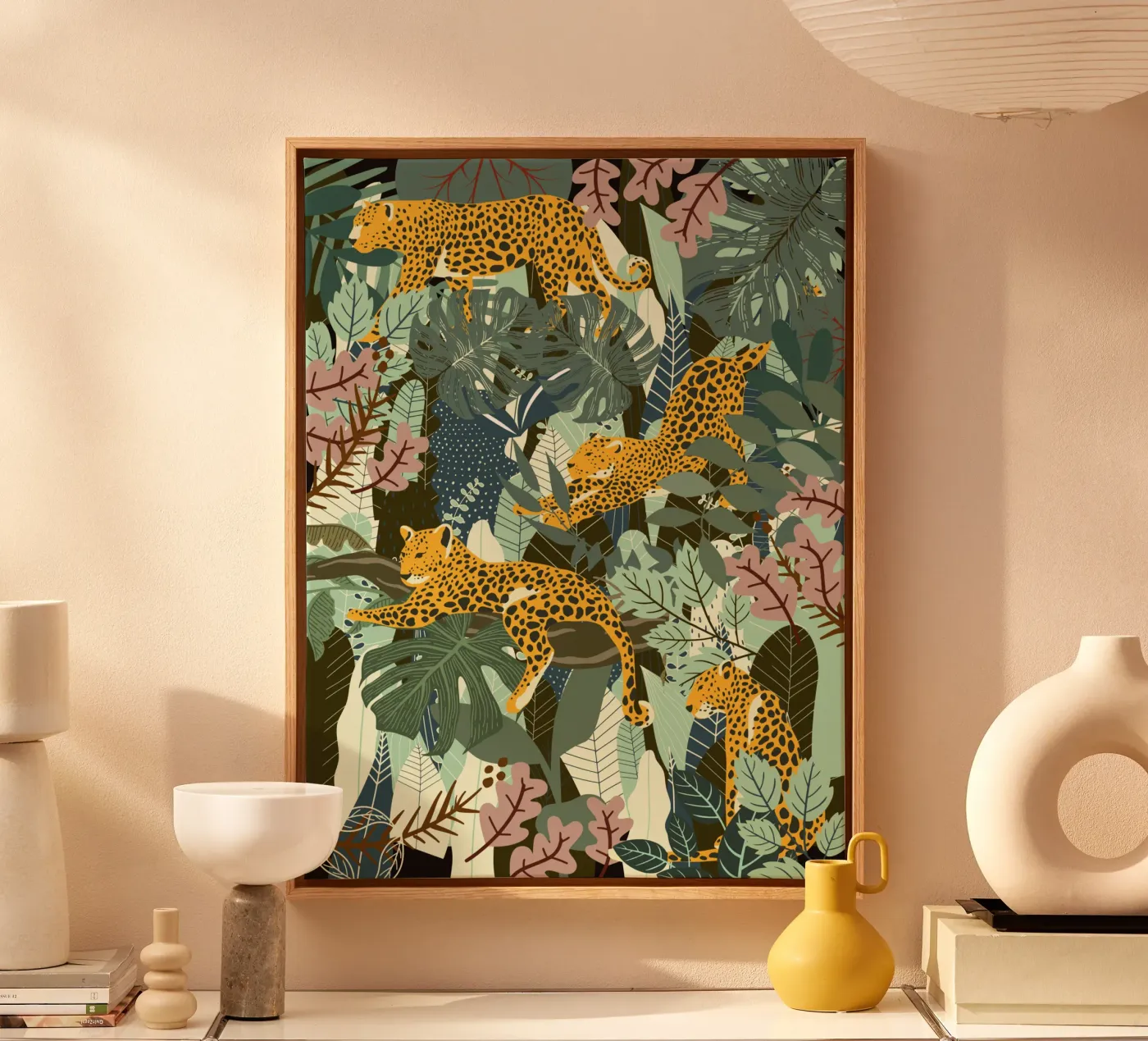 Leopard Leinwand von Little Dean