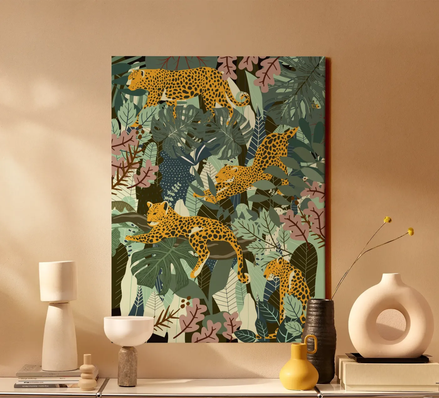 Leopard Leinwand von Little Dean