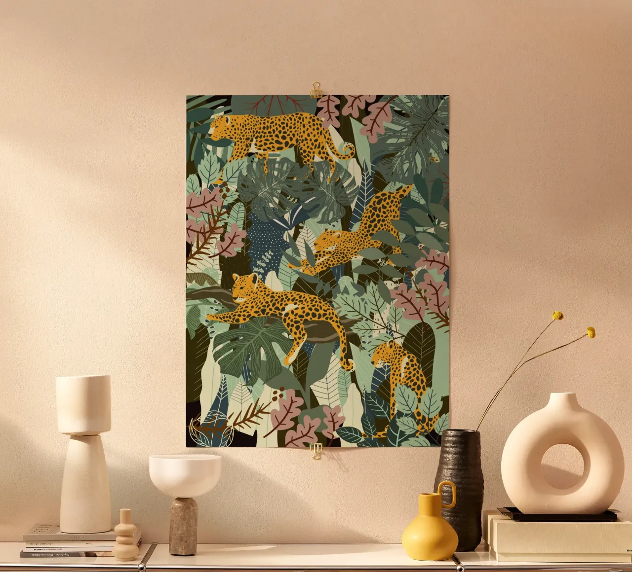 Leopard poster by Little Dean