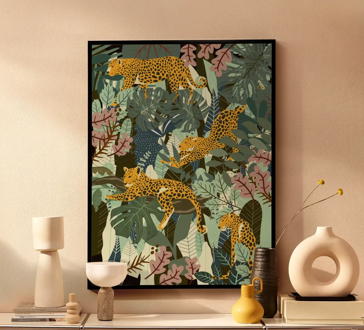 Leopard poster by Little Dean