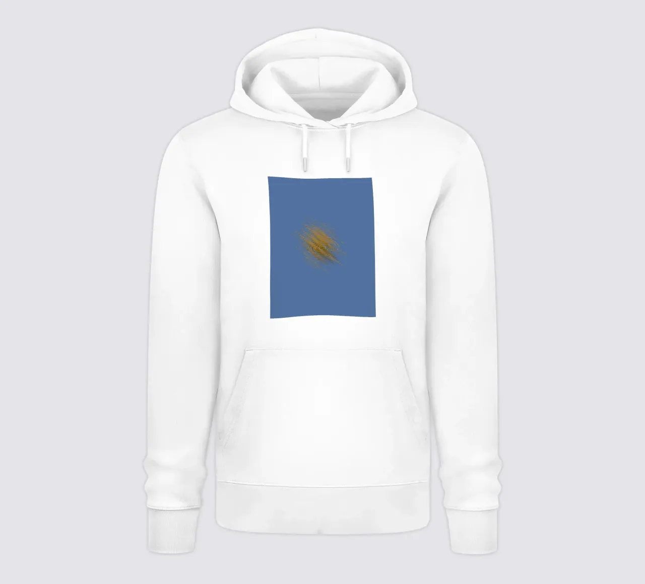 Motif dynamique abstrait en jaune et bleu sweat à capuche de Something for you