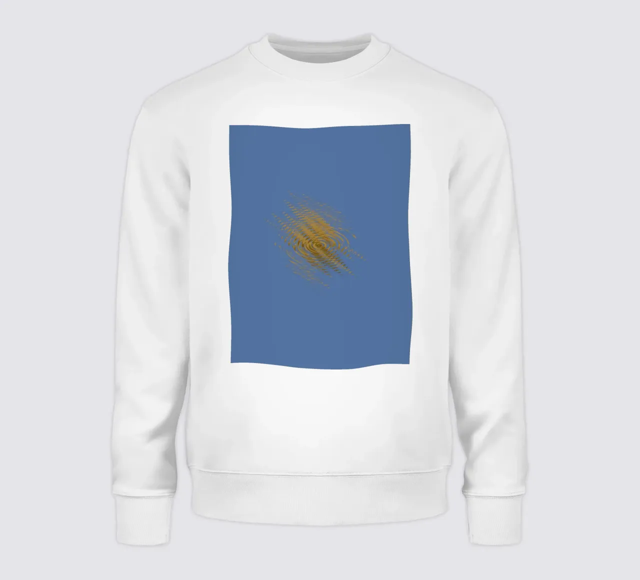 Motif dynamique abstrait en jaune et bleu sweat de Something for you