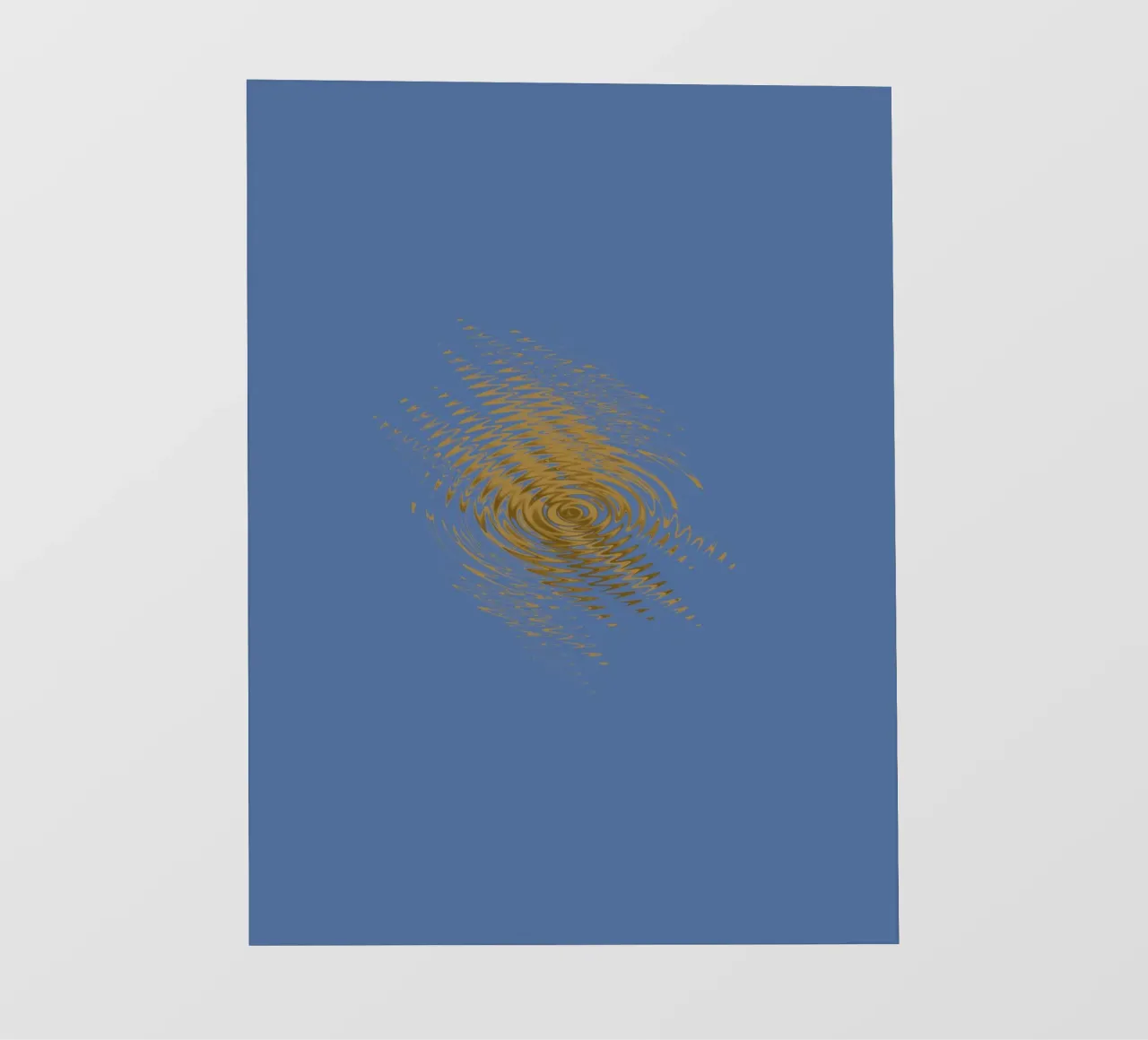 Motif dynamique abstrait en jaune et bleu bâche pvc de Something for you