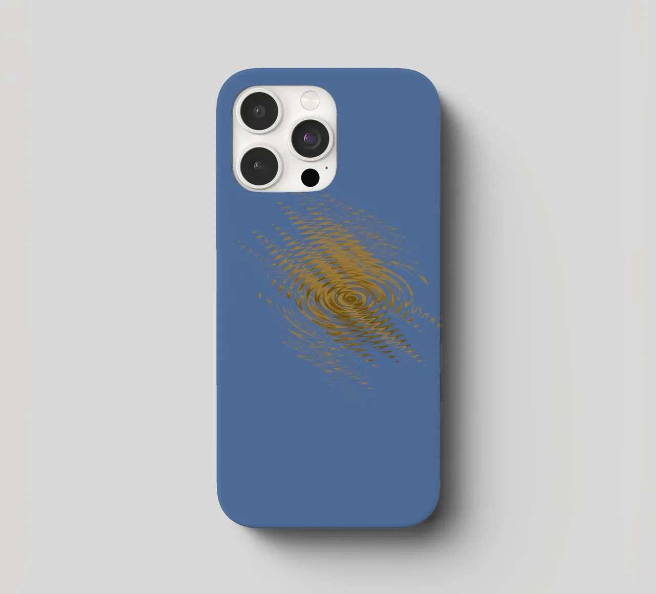 Abstract dynamic pattern in yellow and blue iphone case by Something for you
