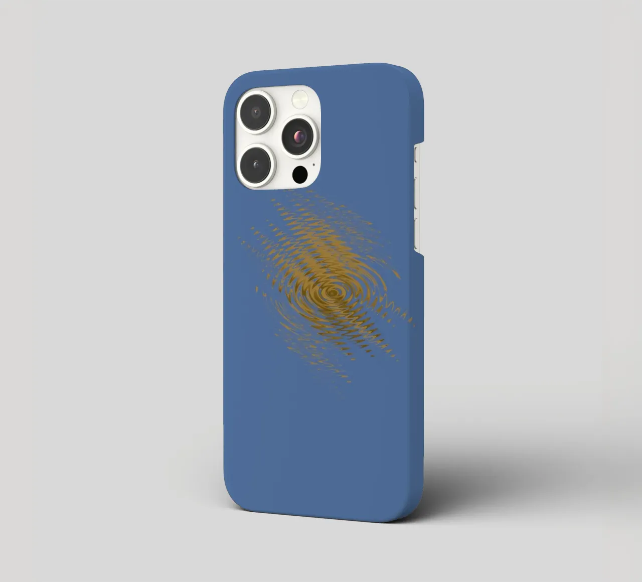 Abstract dynamic pattern in yellow and blue iphone case by Something for you
