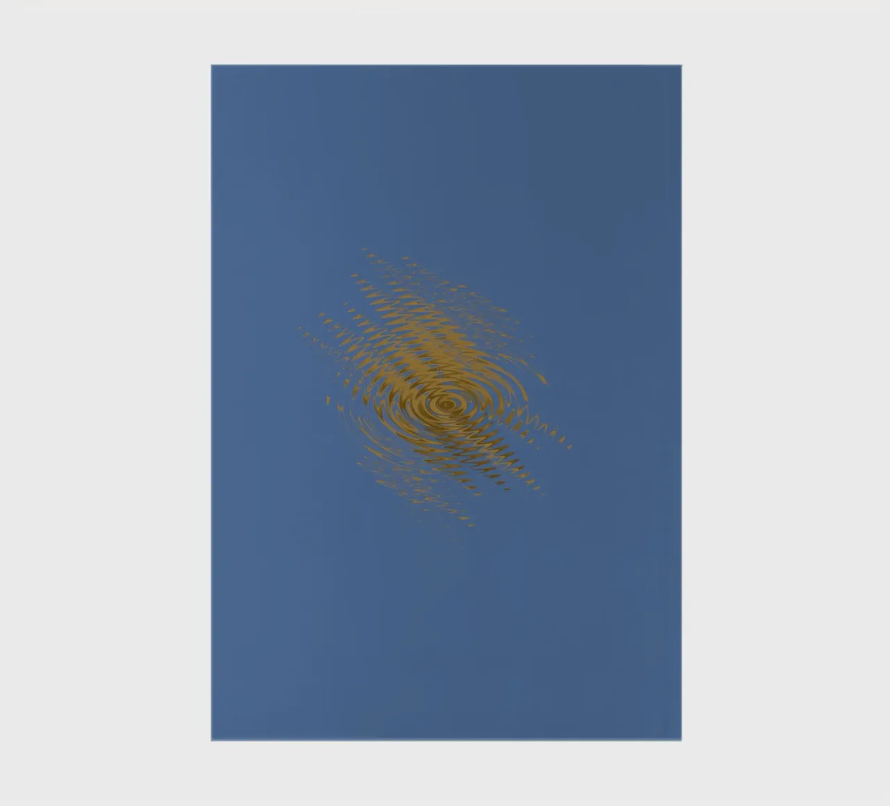 Motif dynamique abstrait en jaune et bleu carnet de notes de Something for you