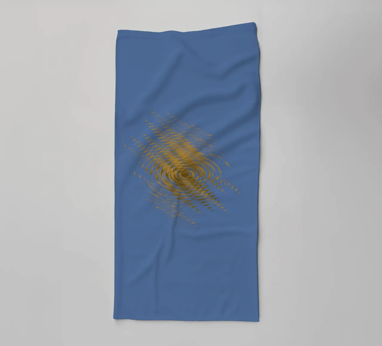 Motif dynamique abstrait en jaune et bleu serviette de bain de Something for you