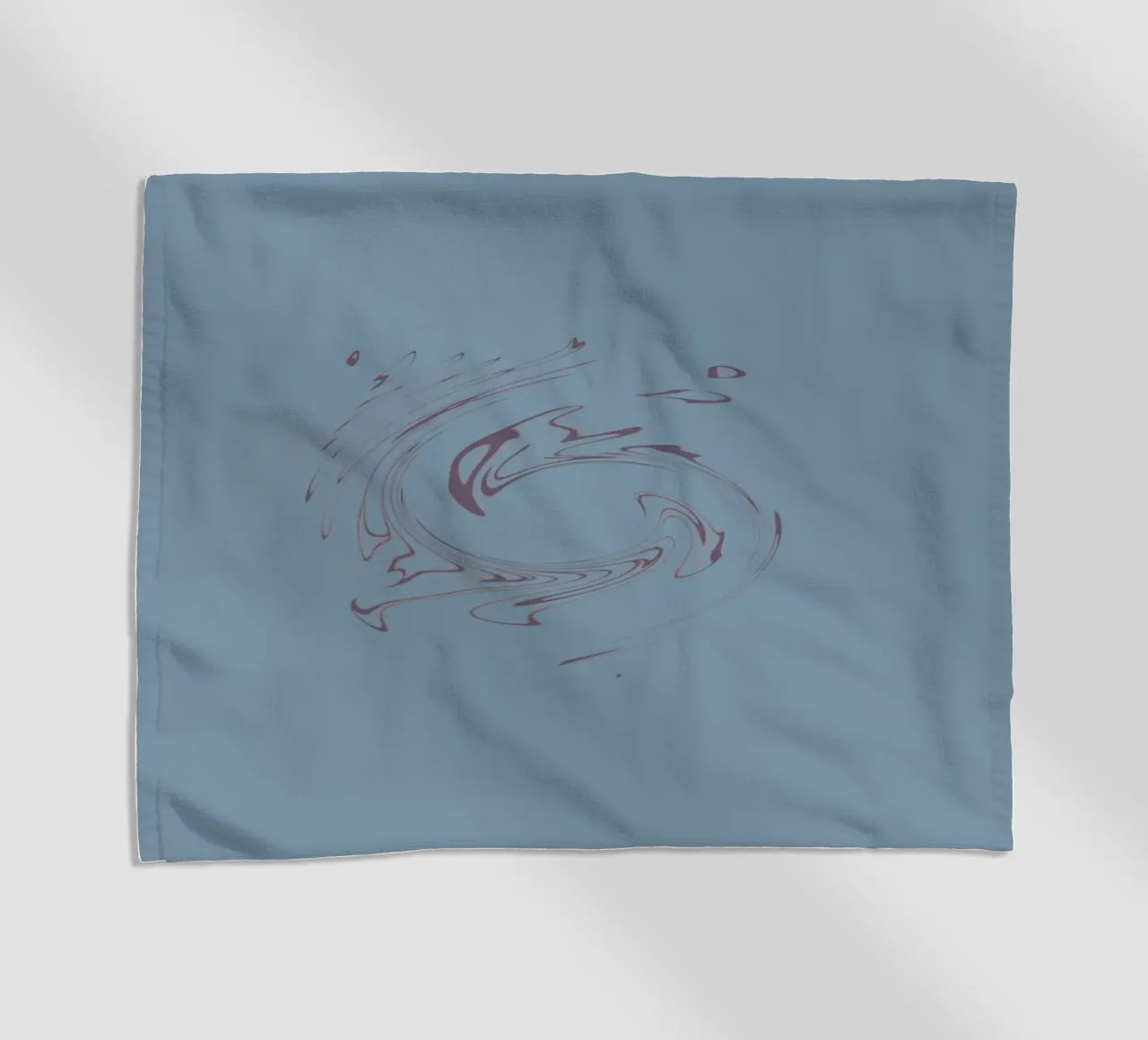 Abstract dynamic circular pattern in blue and purple beach towel by Something for you