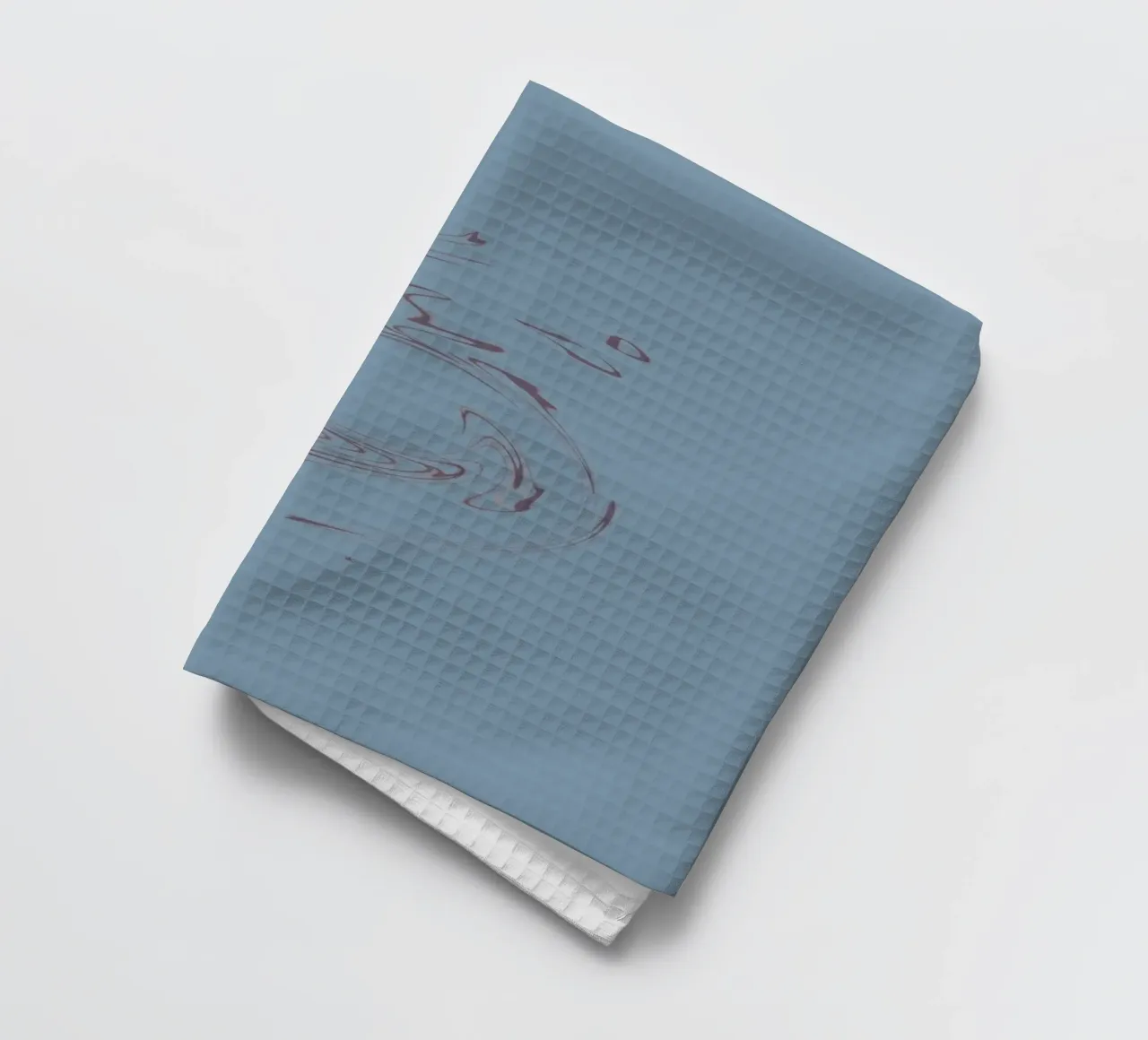 Motif circulaire abstrait et dynamique en bleu et violet torchon de Something for you