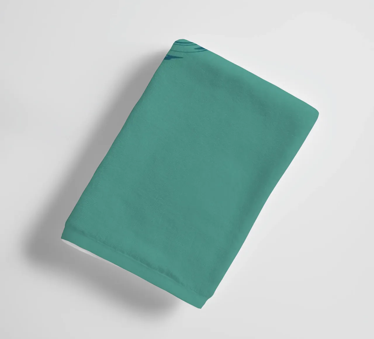 Abstract dynamic circular pattern in blue tones towel by Something for you