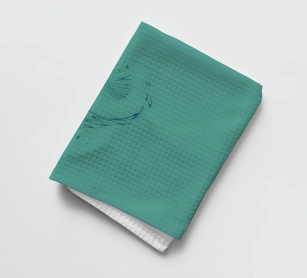 Motif circulaire abstrait et dynamique dans les tons bleus torchon de Something for you