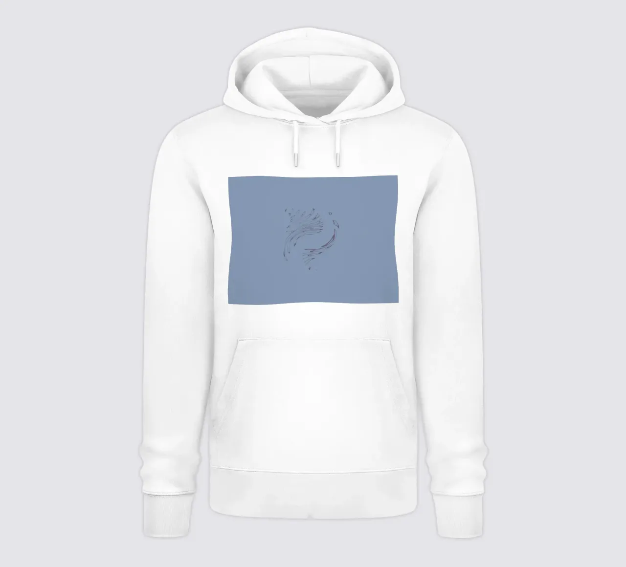 Abstract dynamic circular pattern in blue tones hoodie by Something for you