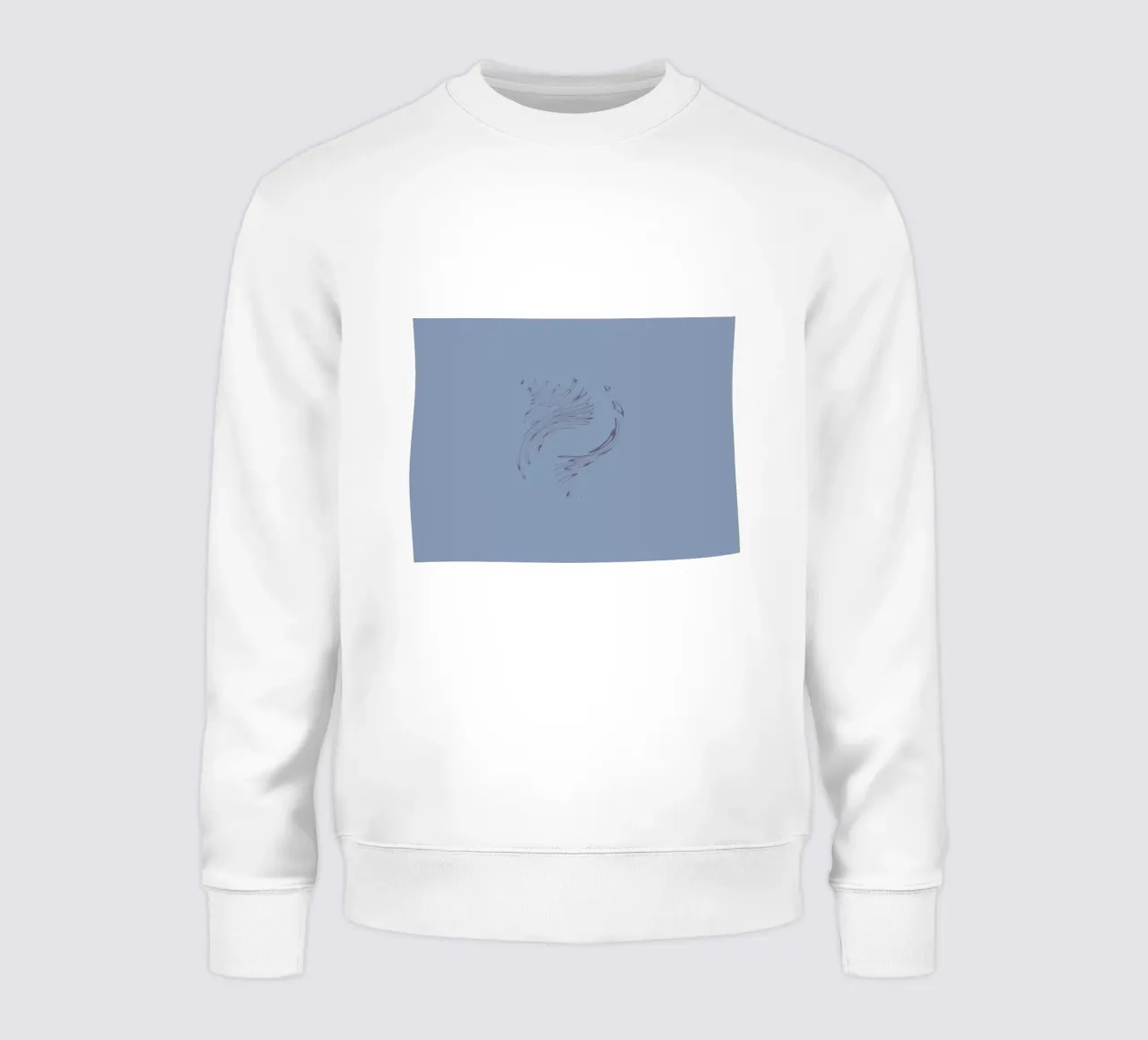 Abstract dynamic circular pattern in blue tones sweatshirt by Something for you