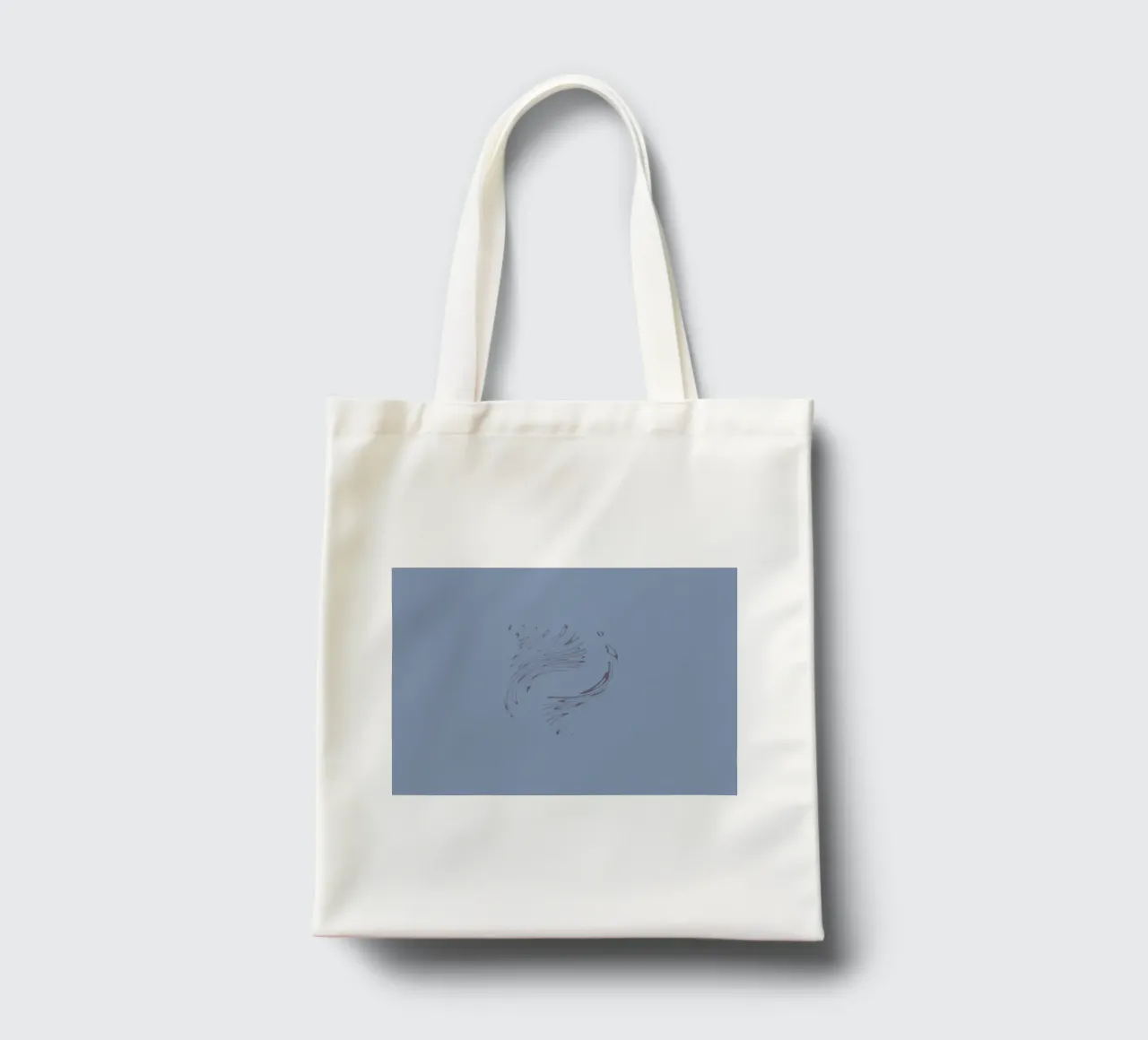 Abstract dynamic circular pattern in blue tones tote bag by Something for you