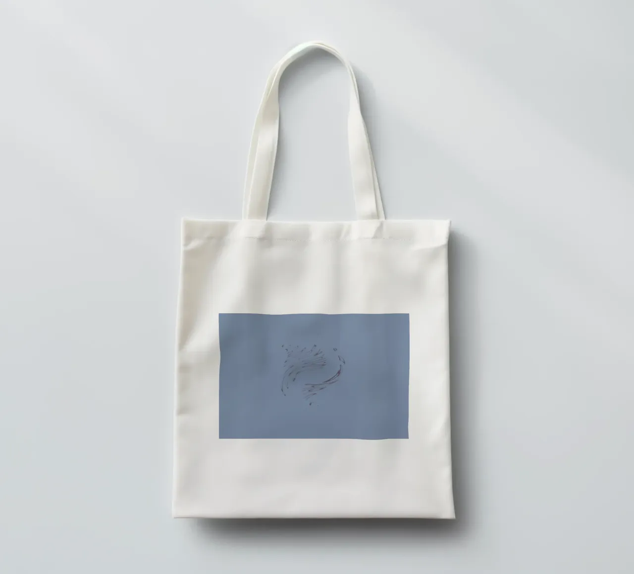 Abstract dynamic circular pattern in blue tones tote bag by Something for you