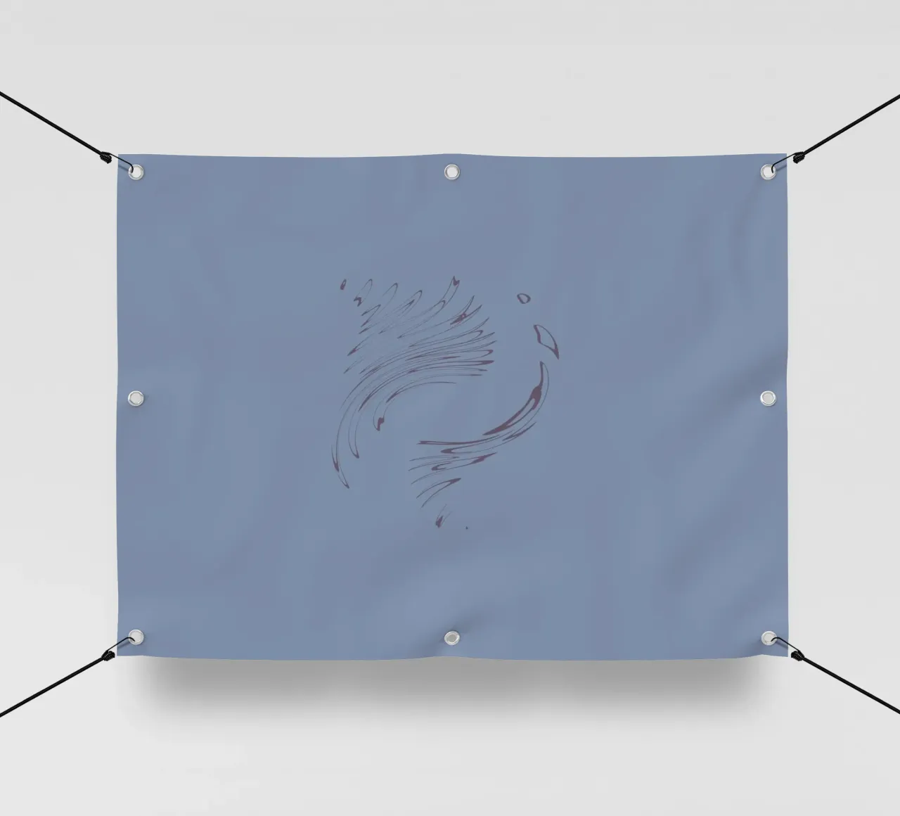 Abstract dynamic circular pattern in blue tones pvc cover by Something for you