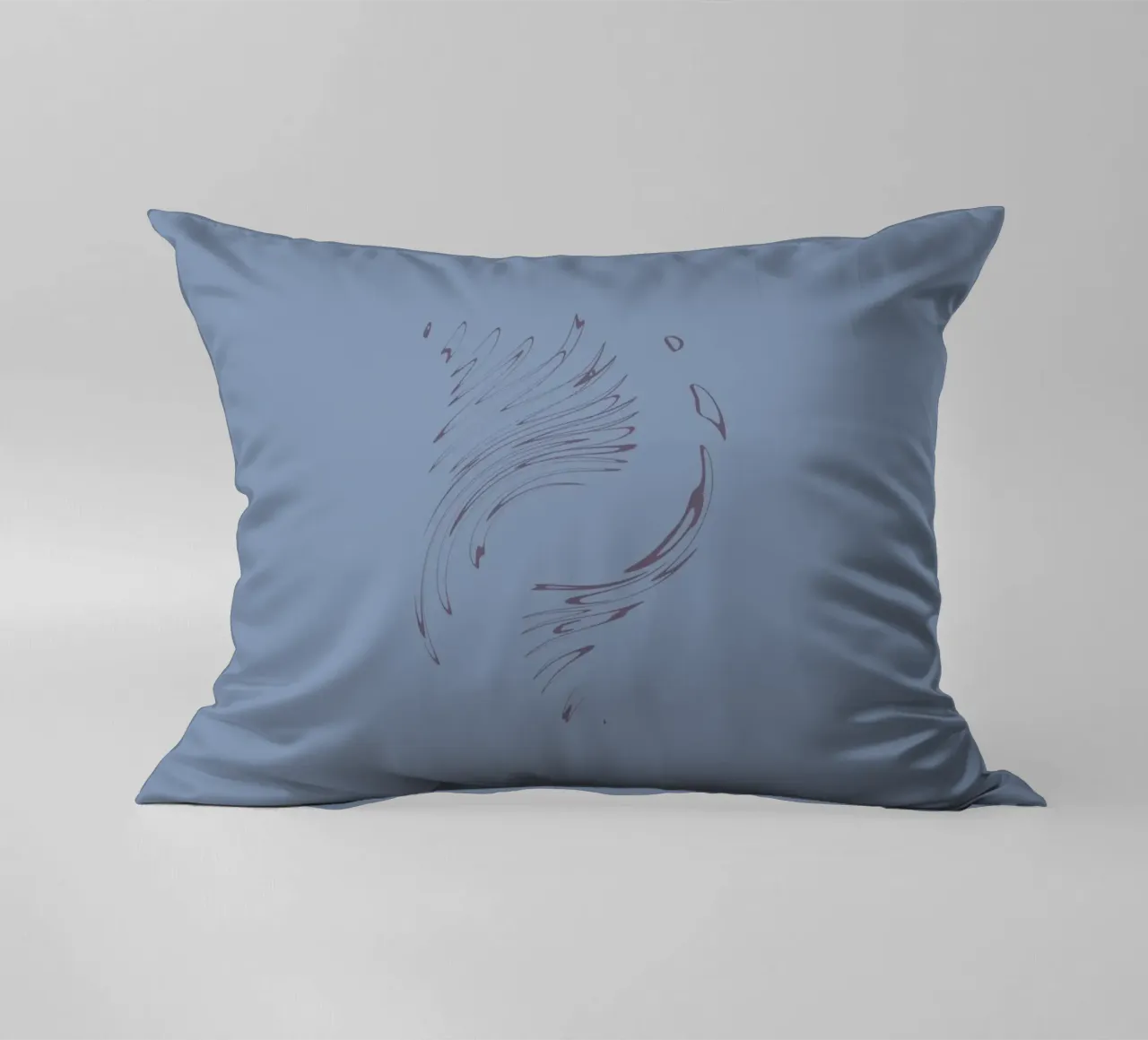 Abstract dynamic circular pattern in blue tones decorative cushion by Something for you