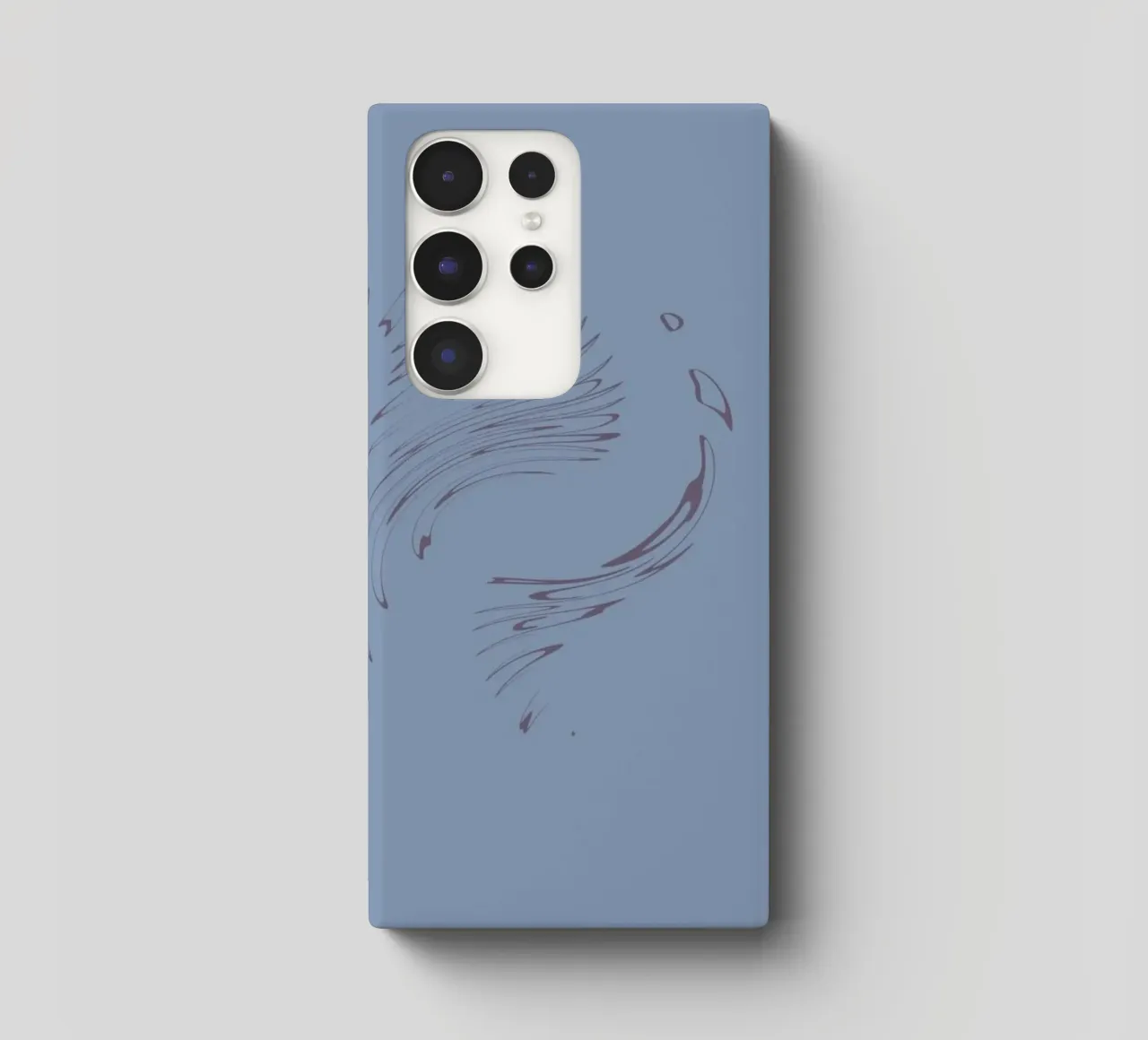 Abstract dynamic circular pattern in blue tones samsung phone case by Something for you