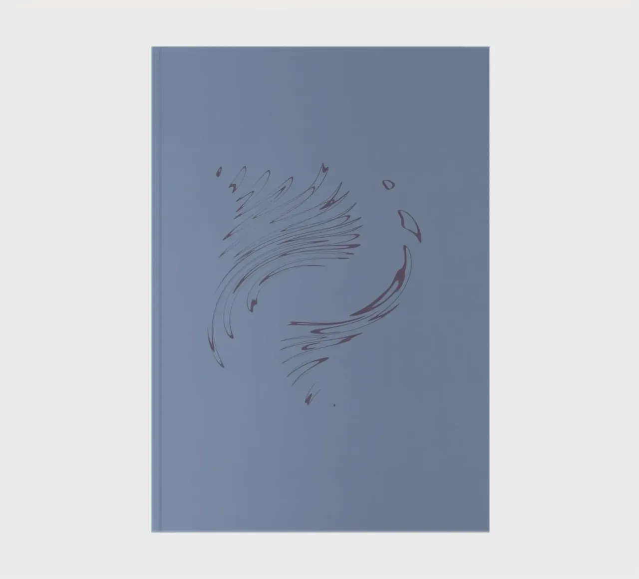 Motif circulaire abstrait et dynamique dans les tons bleus carnet de notes de Something for you