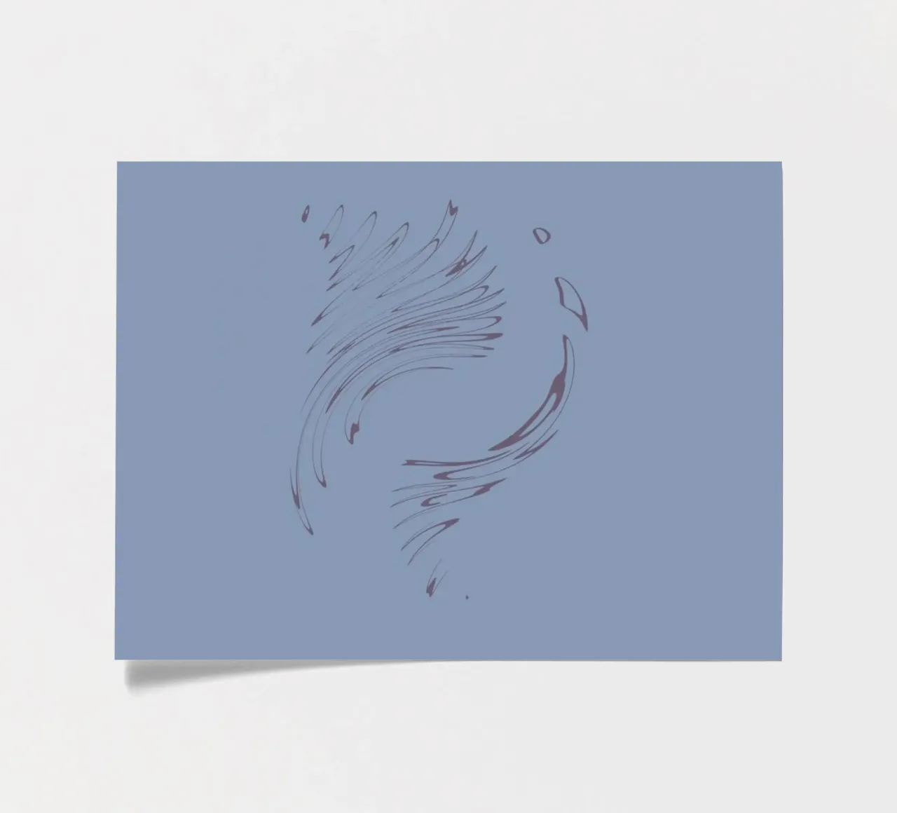 Abstract dynamic circular pattern in blue tones sticker sheet by Something for you