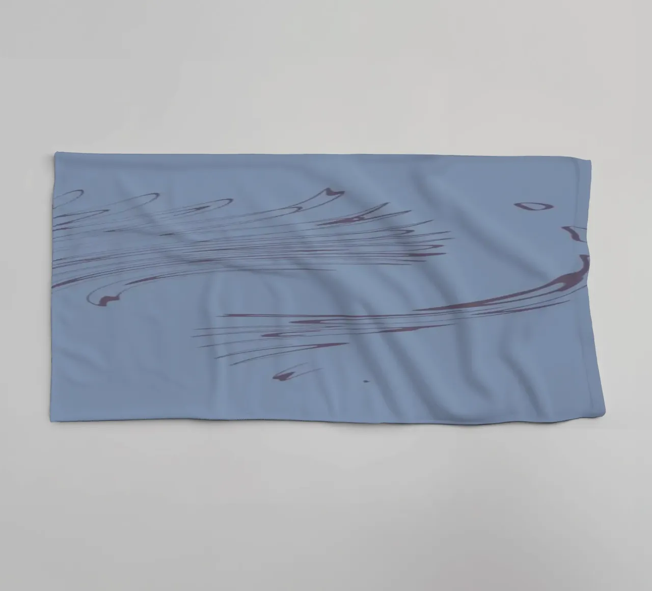 Abstract dynamic circular pattern in blue tones towel by Something for you