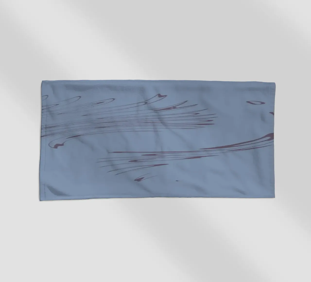 Abstract dynamic circular pattern in blue tones beach towel by Something for you