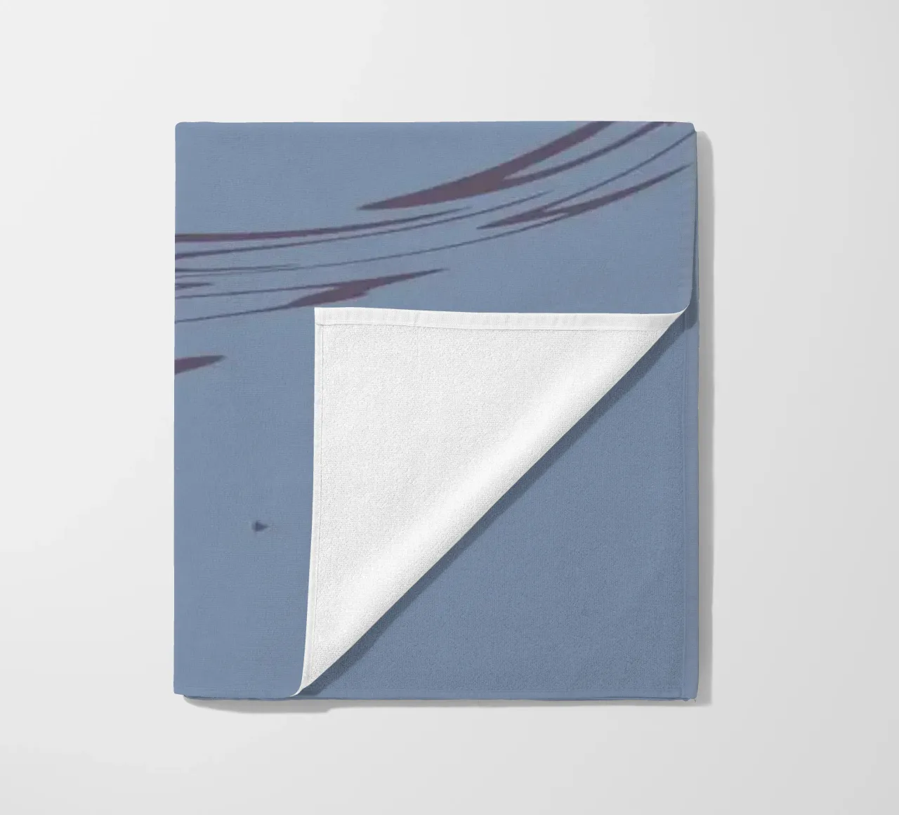 Abstract dynamic circular pattern in blue tones beach towel by Something for you