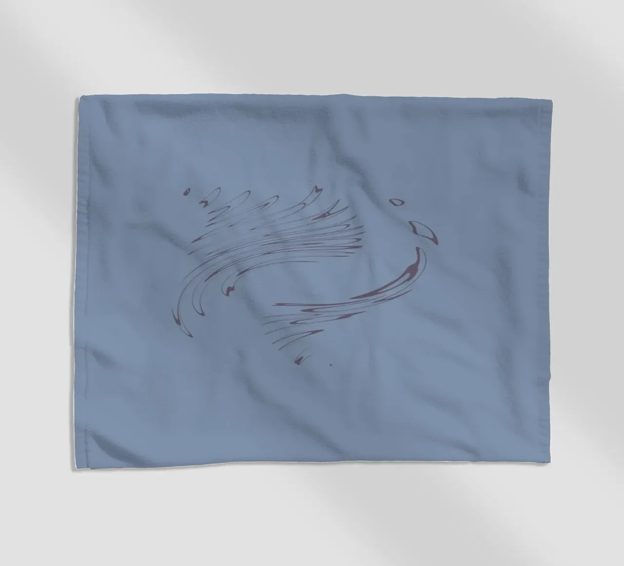 Abstract dynamic circular pattern in blue tones beach towel by Something for you