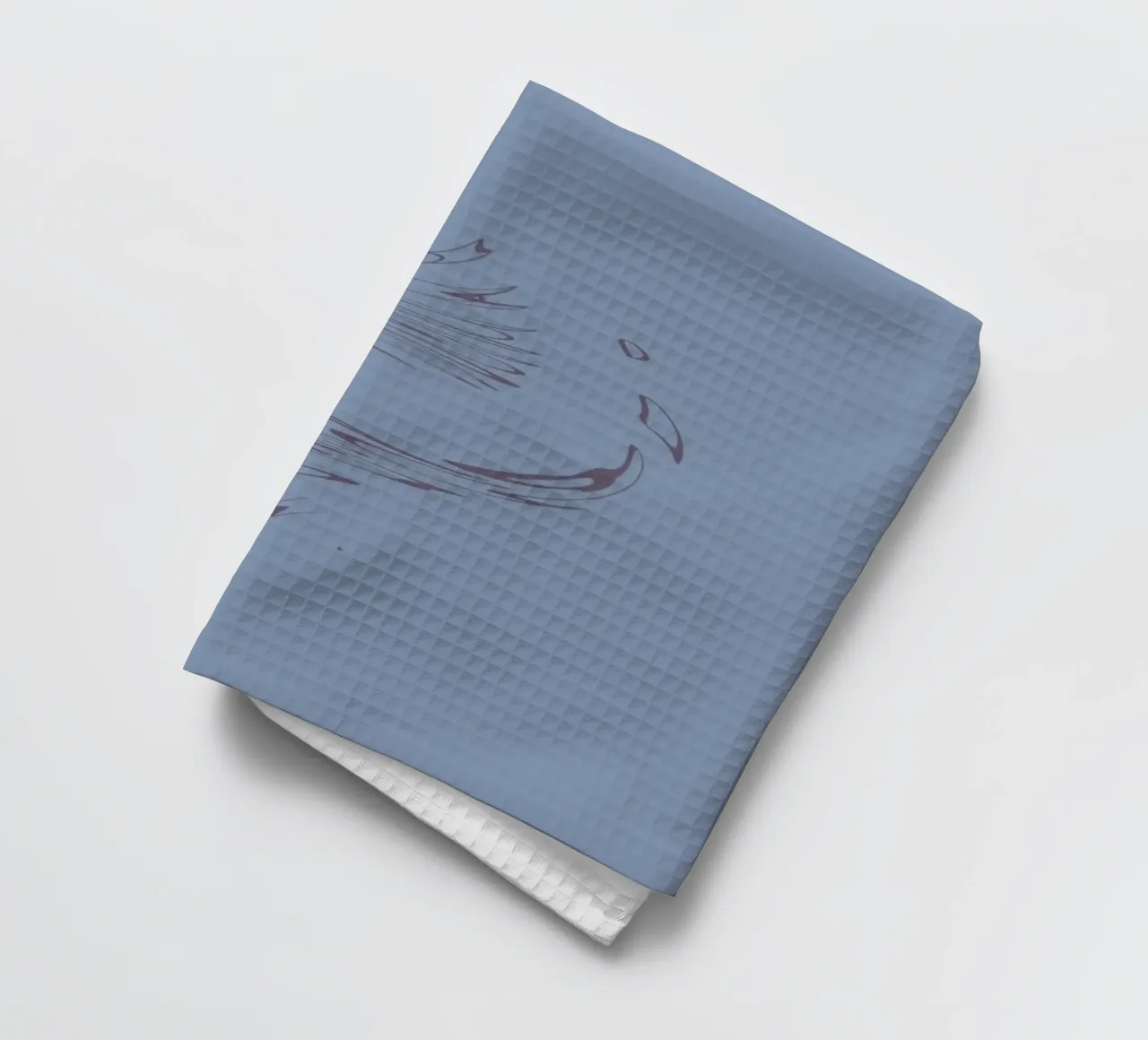 Motif circulaire abstrait et dynamique dans les tons bleus torchon de Something for you