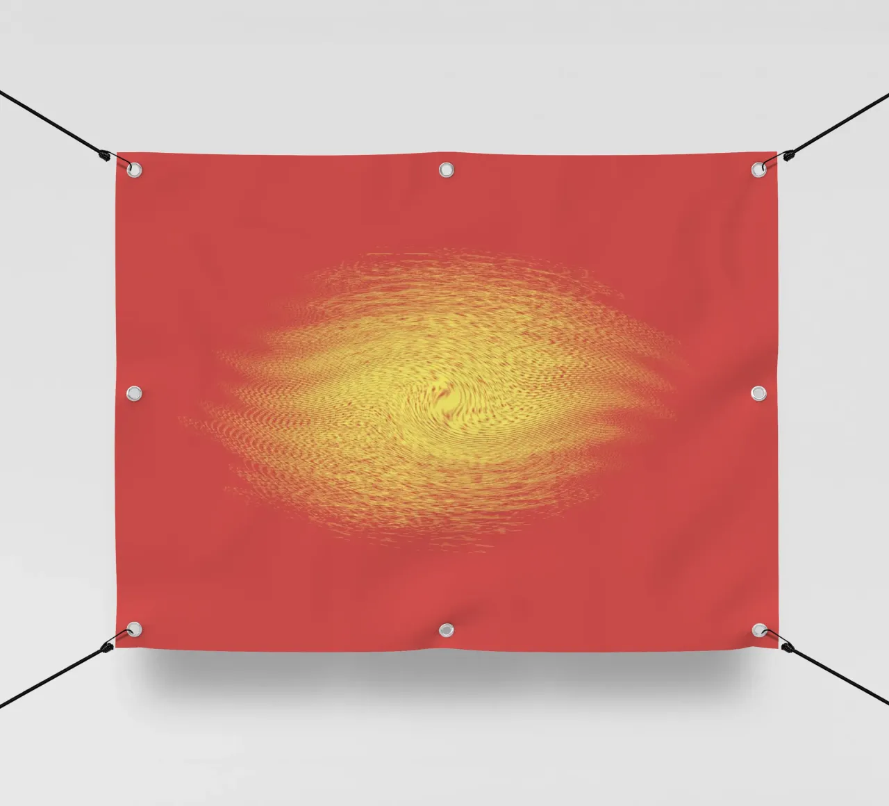 Abstract dynamic pattern in red and yellow pvc cover by Something for you
