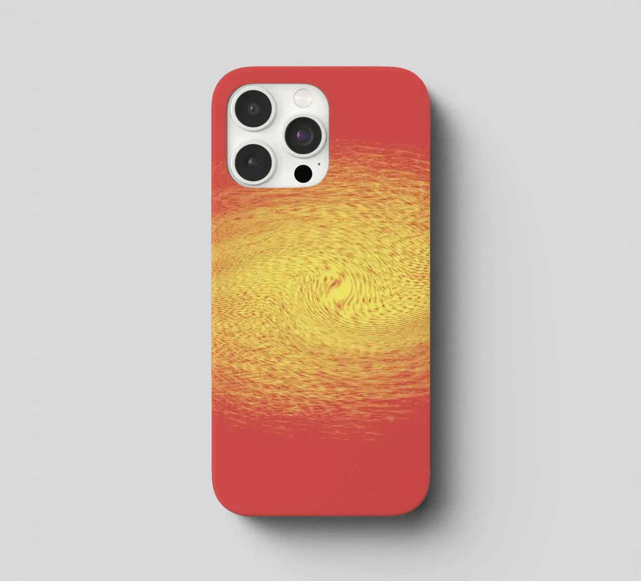 Abstract dynamic pattern in red and yellow iphone case by Something for you