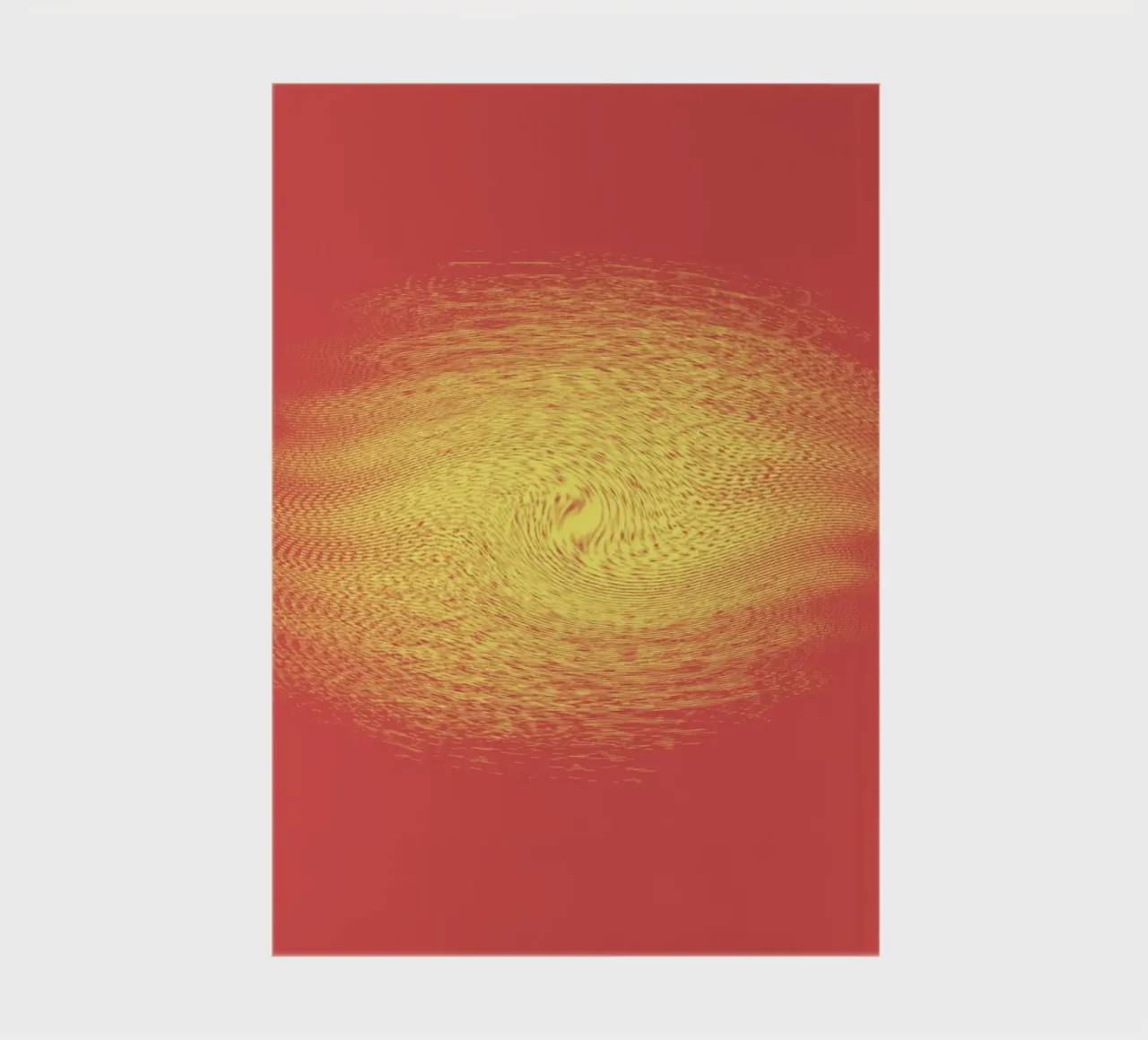 Abstract dynamic pattern in red and yellow notebook by Something for you