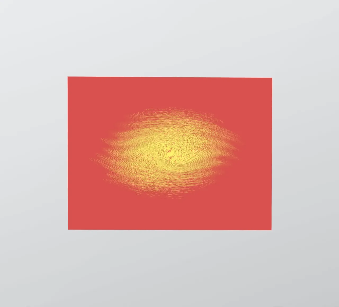 Abstract dynamic pattern in red and yellow sticker by Something for you